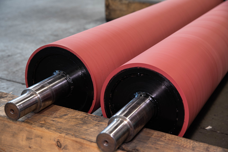 Rivestimento rulli in gomma